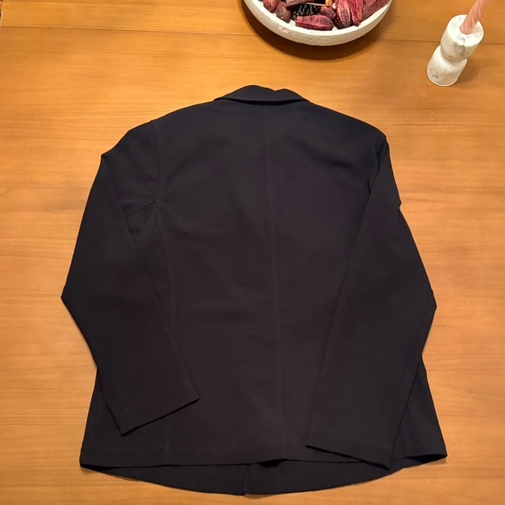 Chico's Black‎ Blazer with Silver Buttons - Picture 5 of 6
